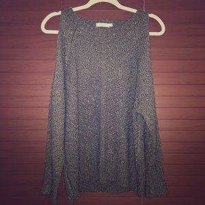 SEXY KNIT COLD SHOULDER SWEATER+SHREDDED BACK💋💋